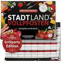 Vorderes Coverbild DENKRIESEN - STADT LAND VOLLPFOSTEN® - GRILLPARTY EDITION - "Jetzt geht’s um die Wurst." - A4