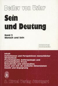 Vorderes Coverbild Sein und Deutung