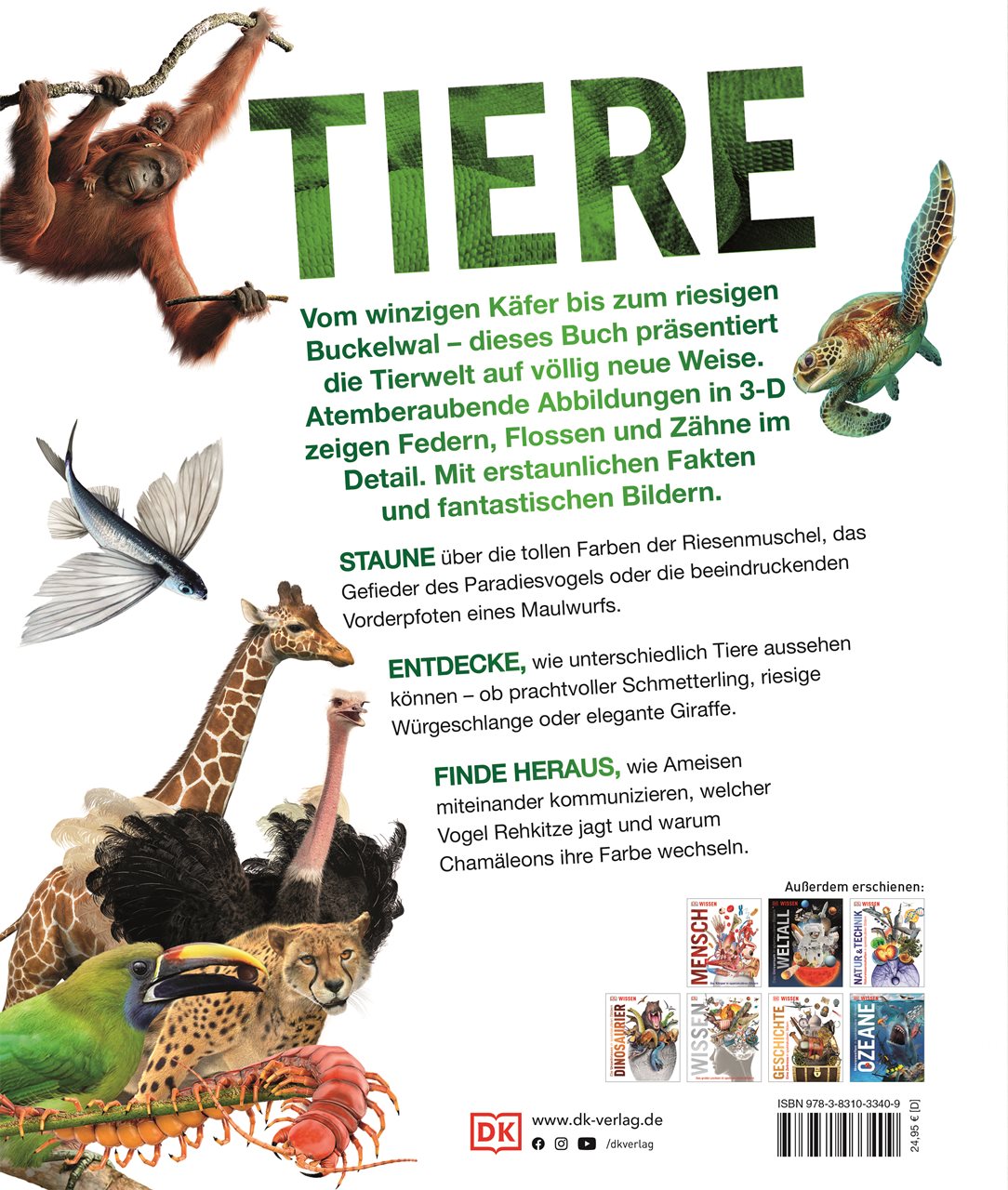 Rückseitencover DK Wissen. Tiere