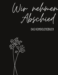 Vorderes Coverbild Kondolenzbuch Premium "Wir nehmen Abschied"
