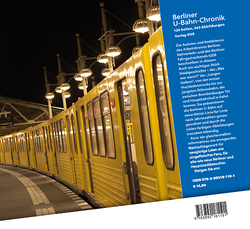 Rückseitencover Berliner U-Bahn Chronik