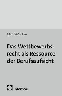 Vorderes Coverbild Das Wettbewerbsrecht als Ressource der Berufsaufsicht