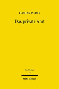 Vorderes Coverbild Das private Amt
