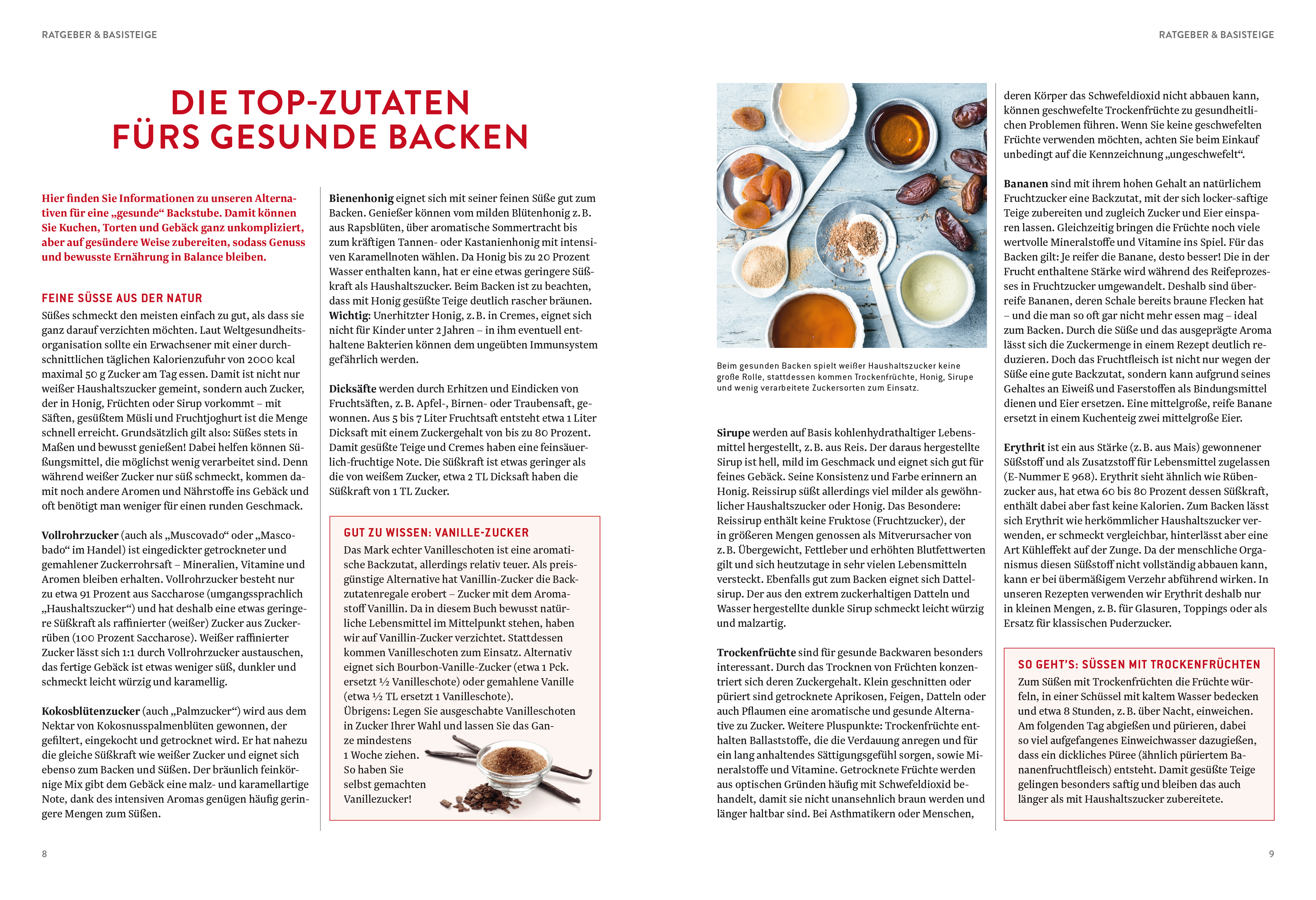 Beispielinhalt (Bild) Gesund backen