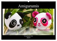 Vorderes Coverbild Amigurumi - Die gehäkelte Welt (Wandkalender 2025 DIN A2 quer), CALVENDO Monatskalender