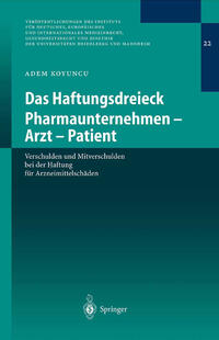 Vorderes Coverbild Das Haftungsdreieck Pharmaunternehmen - Arzt - Patient