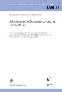 Vorderes Coverbild Schweizerische Zivilprozessordnung und Notariat