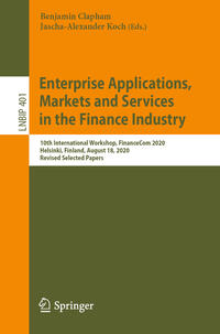 Vorderes Coverbild Enterprise Applications, Markets and Services in the Finance Industry