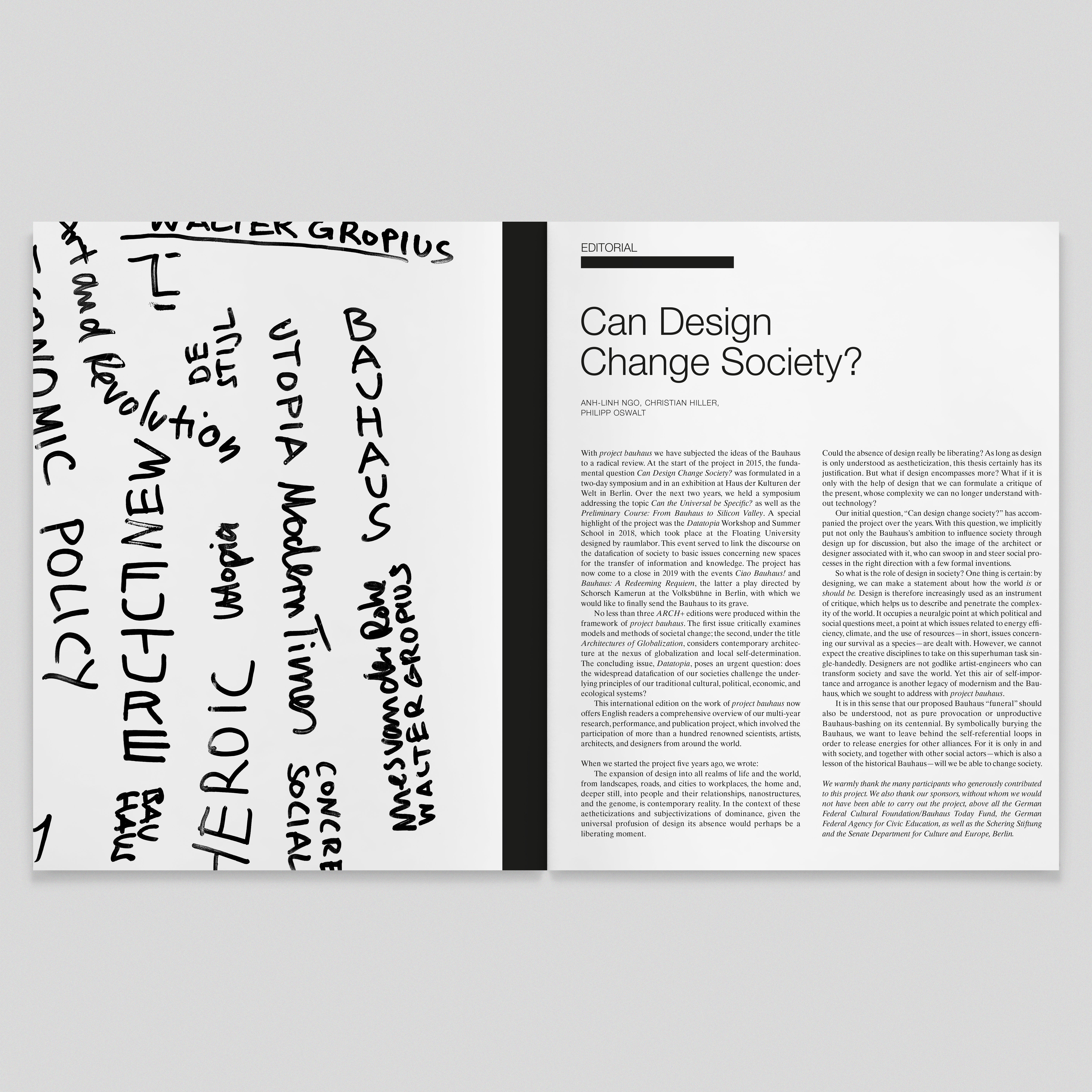 Beispielinhalt (Bild) projekt bauhaus: Can Design Change Society?