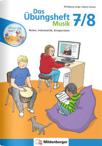 Vorderes Coverbild Das Übungsheft Musik 7/8