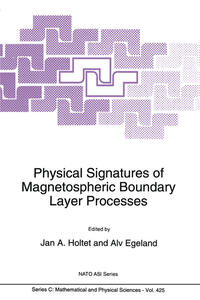 Vorderes Coverbild Physical Signatures of Magnetospheric Boundary Layer Processes