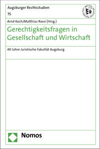 Vorderes Coverbild Gerechtigkeitsfragen in Gesellschaft und Wirtschaft