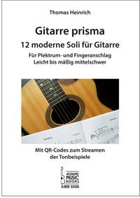 Vorderes Coverbild Gitarre prisma. 12 moderne Soli für Gitarre.