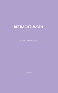 Vorderes Coverbild Betrachtungen