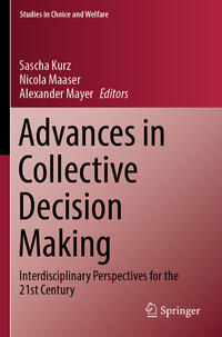 Vorderes Coverbild Advances in Collective Decision Making