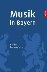 Vorderes Coverbild Musik in Bayern. Band 88. Jahrgang 2023