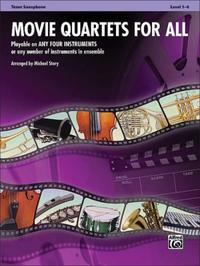 Vorderes Coverbild Movie Quartets for All - Tenor Saxophone