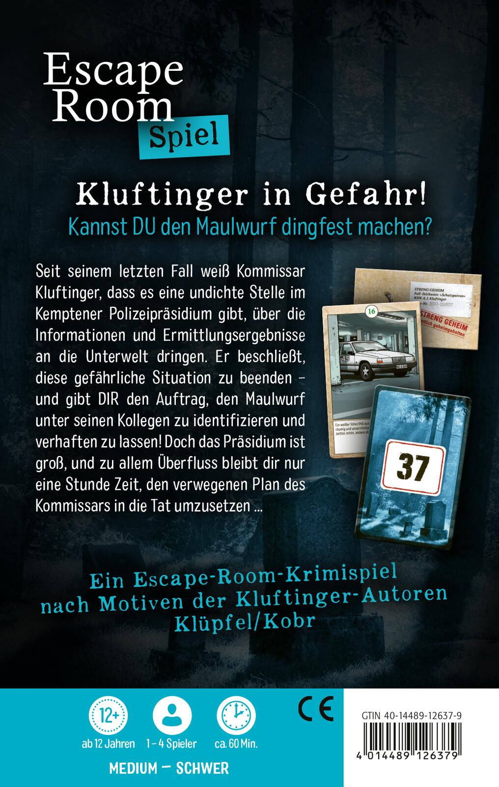 Rückseitencover Klüpfel Kobr: Kluftinger in Gefahr!