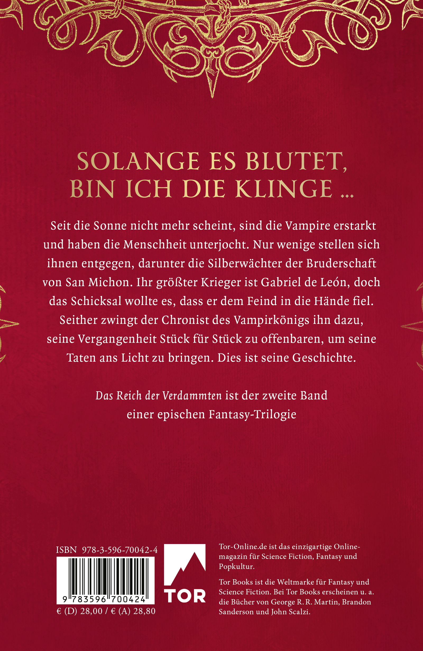 Rückseitencover Das Reich der Verdammten