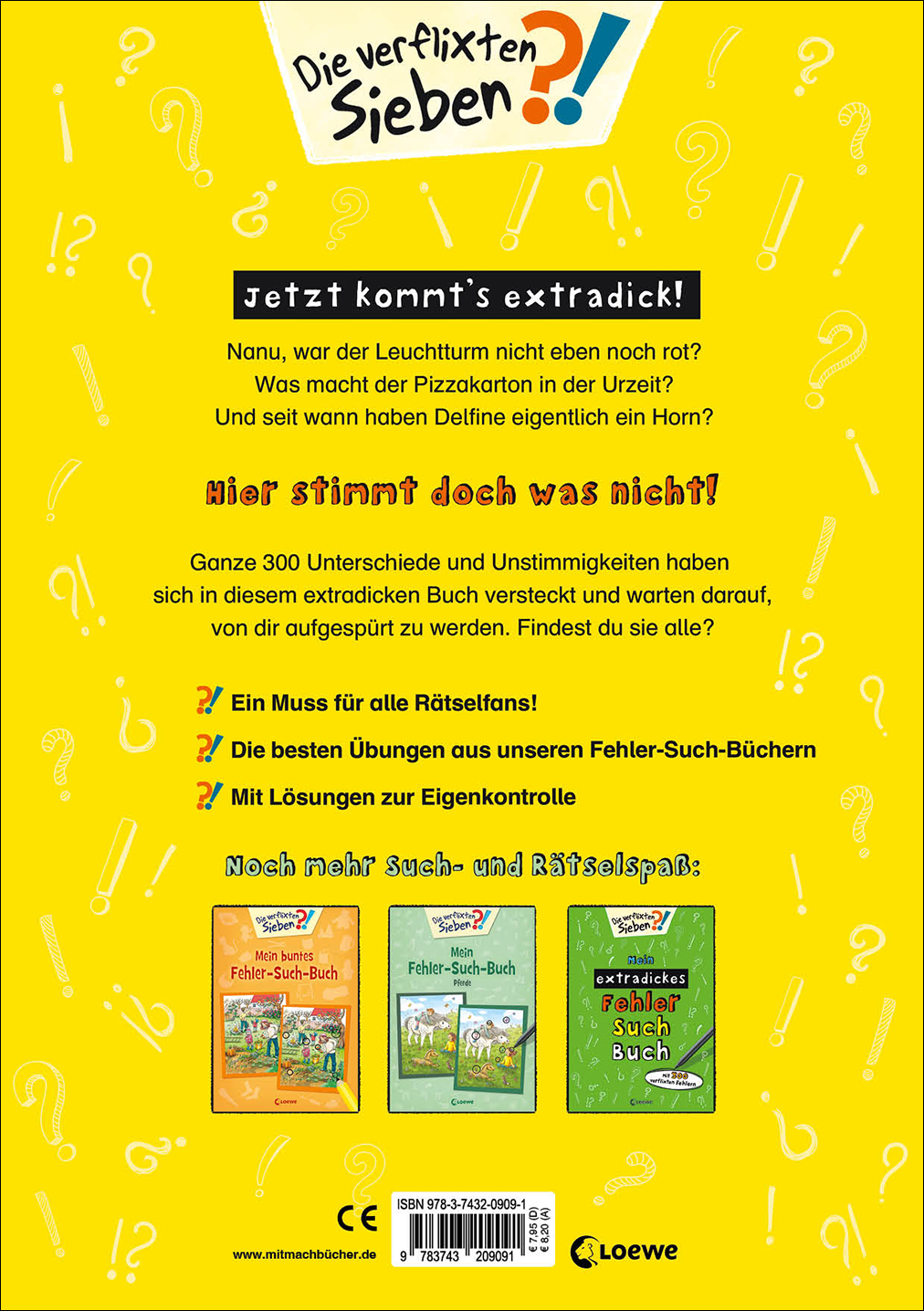 Rückseitencover Mein extradickes Fehler-Such-Buch (gelb)