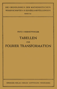 Vorderes Coverbild Tabellen zur Fourier Transformation