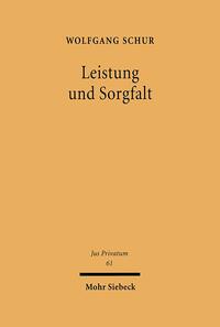 Vorderes Coverbild Leistung und Sorgfalt