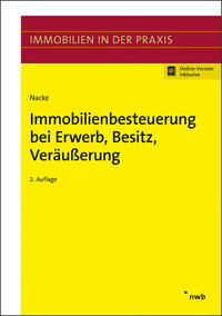 Vorderes Coverbild Immobilienbesteuerung bei Erwerb, Besitz, Veräußerung
