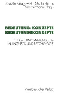 Vorderes Coverbild Bedeutung · Konzepte Bedeutungskonzepte