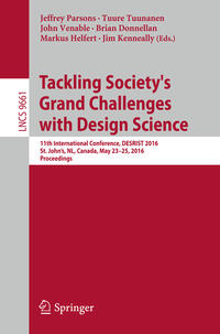Vorderes Coverbild Tackling Society's Grand Challenges with Design Science
