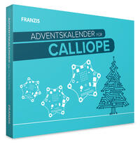 Vorderes Coverbild FRANZIS 55121 - Adventskalender FÜR Calliope. Basteln, Tüfteln, Programmieren und einen eigenen Weihnachtsschlitten bauen! Ab 14 Jahren