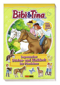 Vorderes Coverbild Bibi & Tina: Superstarker Sticker- und Malblock für Pferdefans