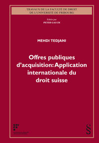 Vorderes Coverbild Offres publiques d'acquisition: Application internationale du droit suisse