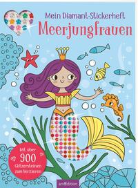 Vorderes Coverbild Mein Diamant-Stickerheft – Meerjungfrauen