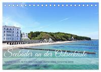Vorderes Coverbild Seebäder an der Ostseeküste - Modäne Villen, bunte Strandkörbe, Ostseebrise, Sand und Meer (Tischkalender 2025 DIN A5 quer), CALVENDO Monatskalender