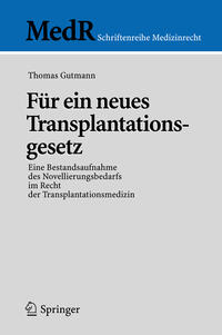 Vorderes Coverbild Für ein neues Transplantationsgesetz