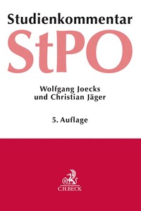 Vorderes Coverbild Strafprozessordnung