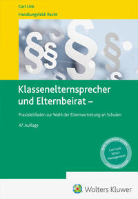Vorderes Coverbild Klassenelternsprecher und Elternbeirat