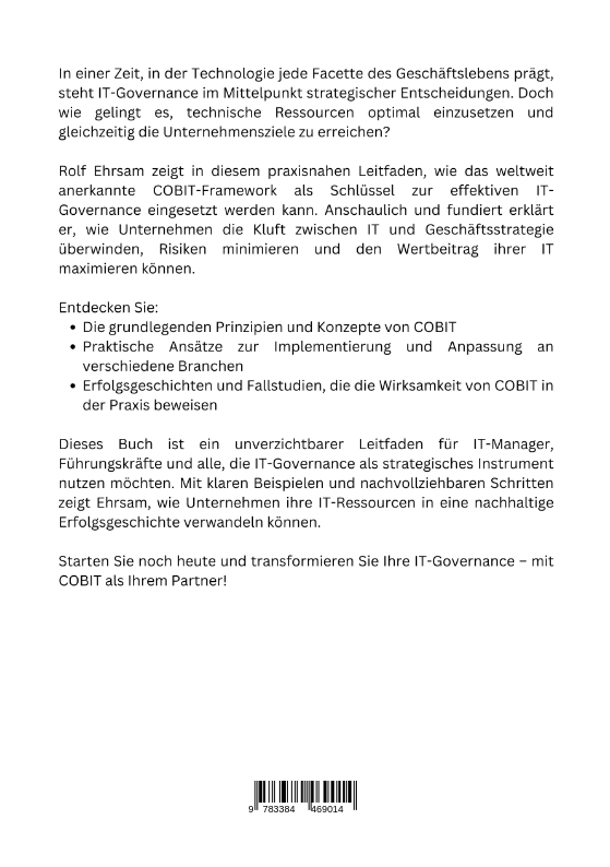 Rückseitencover Effektive IT-Governance