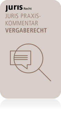 Vorderes Coverbild juris PraxisKommentar Vergaberecht