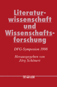 Vorderes Coverbild Literaturwissenschaft und Wissenschaftsforschung