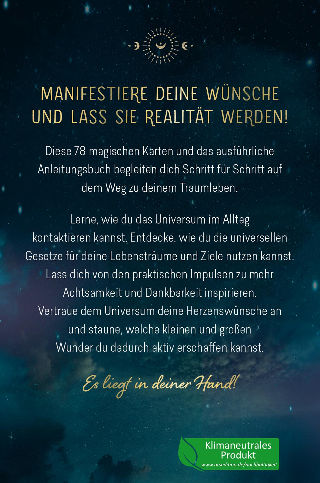 Rückseitencover Herzenswünsche ans Universum