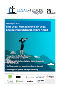 Vorderes Coverbild Legal Tech-Magazin 2/22