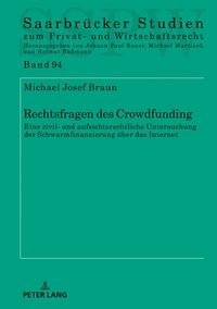 Vorderes Coverbild Rechtsfragen des Crowdfunding