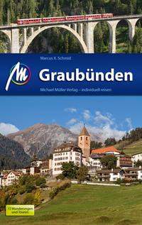 Vorderes Coverbild Graubünden Reiseführer Michael Müller Verlag