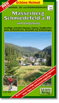 Vorderes Coverbild Wander-, Ski- und Radwanderkarte Masserberg Schmiedefeld a.R. und Umgebung