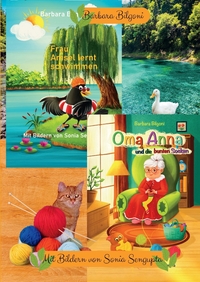 Vorderes Coverbild Doppelband: Frau Amsel lernt schwimmen + Oma Anna und die bunten Socken