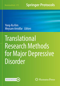 Vorderes Coverbild Translational Research Methods for Major Depressive Disorder