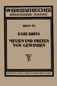 Vorderes Coverbild Messen und Prüfen von Gewinden