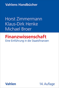 Vorderes Coverbild Vahlens Handbücher der Wirtschafts- und Sozialwissenschaften / Finanzwissenschaft