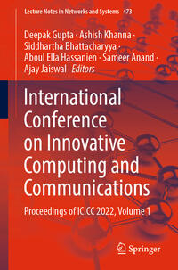 Vorderes Coverbild International Conference on Innovative Computing and Communications